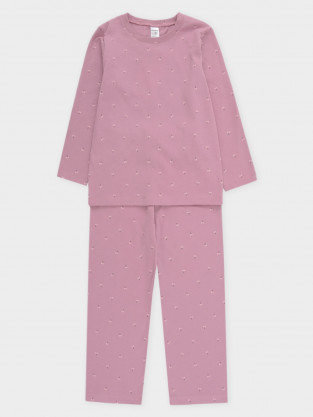 Пижама для девочки, артикул: К 1622, цвет: розовый - 2 фото