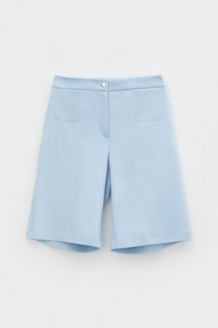 Шорты женские для мам, артикул: ЕВТ 4102, цвет: голубой - 2 фото