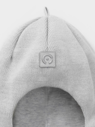 Шапка для девочки, артикул: КВ 20268, цвет: серый - 2 фото