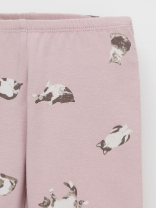 Лосины для девочки, артикул: КР 4321, цвет: розовый - 2 фото