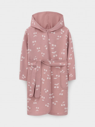 Халат для девочки, артикул: К 5763, цвет: розовый - 2 фото