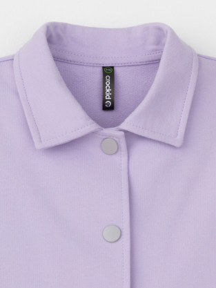 Рубашка для девочки, артикул: КР 302677-1, цвет: фиолетовый - 2 фото