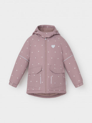 Куртка для девочки, артикул: ВК 38121/н/1 ГР, цвет: розовый - 2 фото