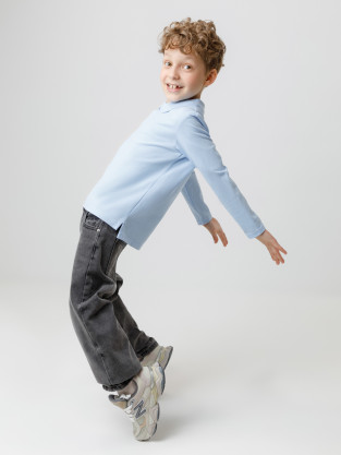 Джемпер для мальчика, артикул: К 302109, цвет: голубой - 2 фото